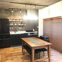 武蔵小山コーポラス ダイニングキッチン／キッチンが壁側にレイアウトされているため空間を広々と使うことができます。