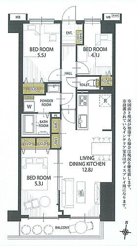 ライネスハイム東浦和 2階 3LDK 物件詳細
