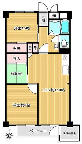 八戸の里グランド・マンションＡ 2階 3LDK 物件詳細