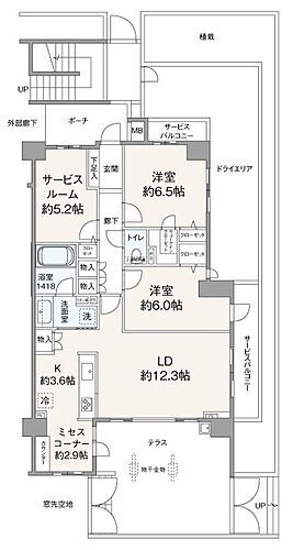 イニシア新百合ヶ丘 1階 2SLDK 物件詳細