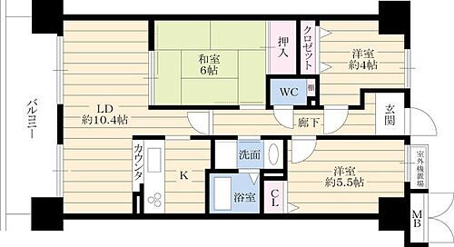 ソシエ北大阪 最上階・Ｒ6年1月室内改装済・ペット飼育可