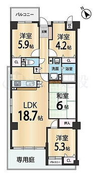 ローレルコート王寺 ■4LDKとご家族が多い方や趣味部屋、仕事部屋が欲しい方にもおすすめです♪