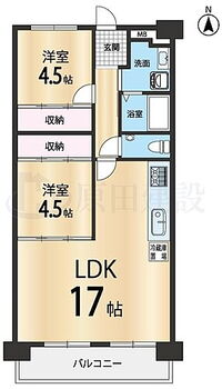 ダイヤハイツ学園前 ■南向きで日当たりと風通しの良い2LDKのお部屋です。室内大変きれいに使用されています♪