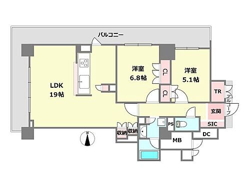 ローレルタワー尼崎 28階 2LDK 物件詳細
