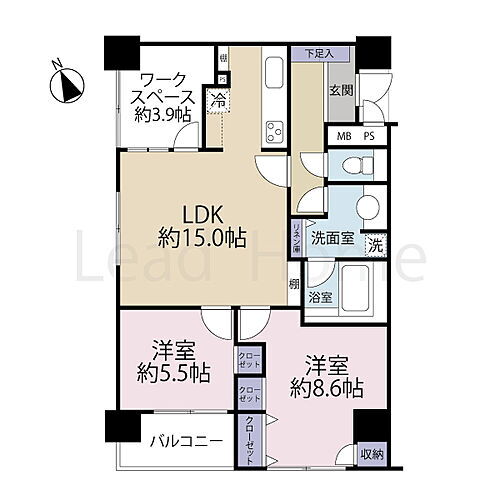 ユニーブル島津山 6階 2LDK 物件詳細