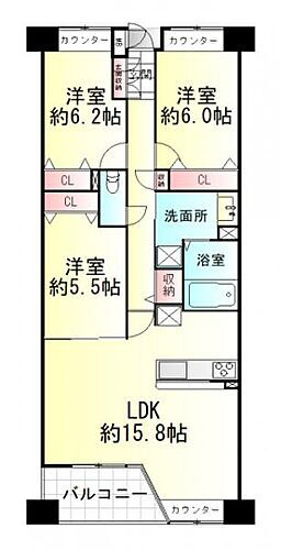 ネオステージ南仙台 2階 3LDK 物件詳細