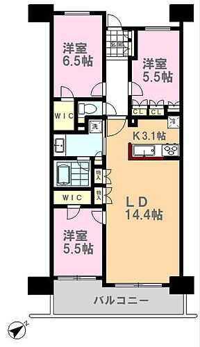 センチュリー宇都宮弐番館 【間取り図】間取り図です。家具のレイアウトや家事動線など、実際にご見学いただくとよりイメージもしやすいかと思います。ぜひ現地もご見学ください。