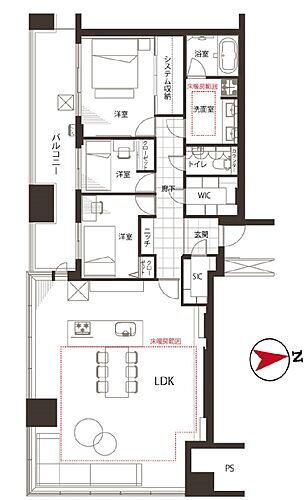 東京タイムズタワー 33階 3LDK 物件詳細