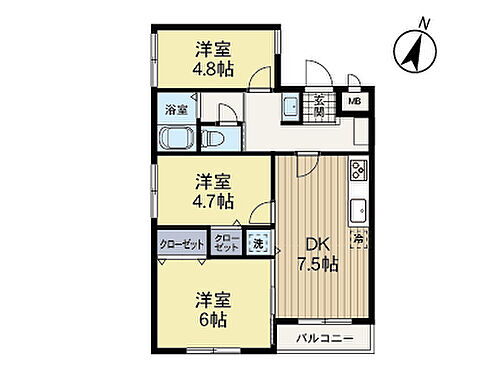 スターハイツ千歳烏山 2階 3DK 物件詳細