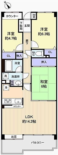 ベルパーク八千代森の街Ｆ棟 4階 3LDK 物件詳細