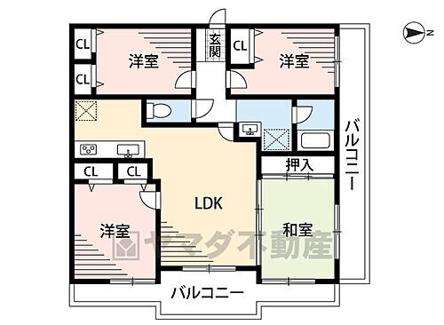 アムール飯倉南 各居室収納付きの4LDK＾＾普段はリビングと和室を繋げて、明るく開放的な空間でお過ごしいただけます＾＾