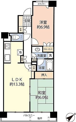 Ａｒｃｈａｎｇｅ　Ｓｅｌｅｃｔ　市原八幡パーク・ホームズ（八幡宿駅） ■2LDK　全居室収納スペースがあり、収納場所に困りません♪