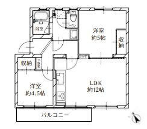 左近山団地３街区３号棟 4階 2LDK 物件詳細