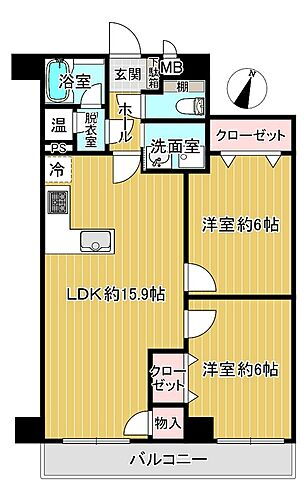 ライオンズマンション大楠 4階 2LDK 物件詳細