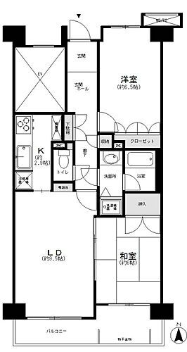 東京都東村山市萩山町２丁目 4階 2LDK 物件詳細