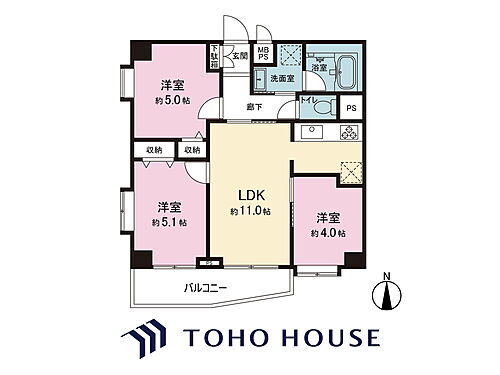 レクセル五反野　７階 南西角住戸で全室彩光がございますので明るい室内が魅力のマンションとなっております！水回り含めてリフォーム済みでございますので気持ち良く新生活スタートが可能でございます！