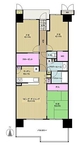 ルネ・エアズヒルＩＶ番館 図面と現況が異なる場合は現況優先といたします。