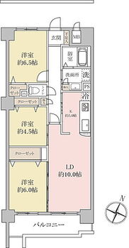 朝日プラザガーデンシティ新越谷Ｃ棟 リフォーム済のきれいなお部屋です（4月末日完了）