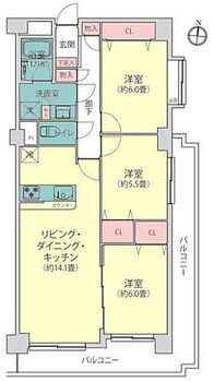 ライオンズマンション磯子丸山 間取図