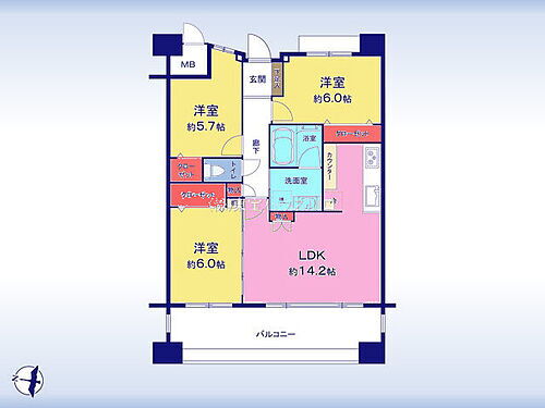 グランレーヴ川口 9階 3LDK 物件詳細