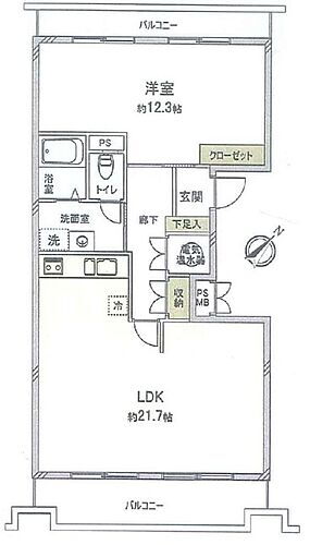 藤和ライブタウン夙川台 3階 1LDK 物件詳細