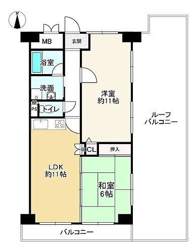 クリーンピア山電飾磨駅東 10階 2LDK 物件詳細