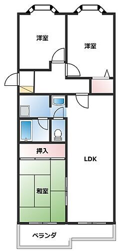 新着物件先着申込開始随時内見可能エスポワール桜が丘 2階 3LDK 物件詳細