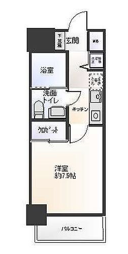 ラナップスクエア新大阪 8階 1K 物件詳細