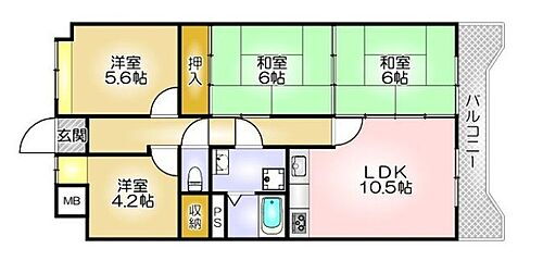 ハイツ西鈴蘭台 10階 4LDK 物件詳細