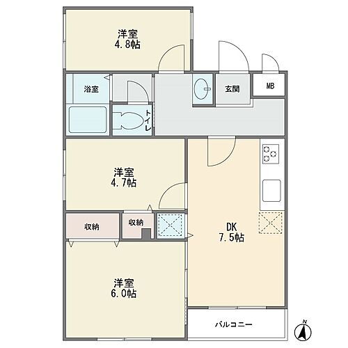 スターハイツ千歳烏山 2階 3DK 物件詳細