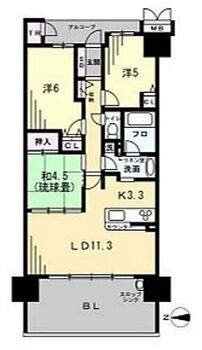 ザ・レスタージュレクレドール大阪 【3LDK】LD2面床暖房・食洗機・浴室乾燥機、現状付きです☆