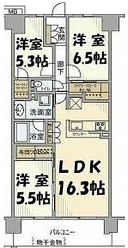 ブランシェラ浦和駒場 4階 3LDK 物件詳細