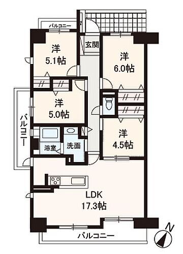 スコーレ和泉中央 三面バルコニーが備わった角部屋！階段の上り下りの負担が少ない1階部分につき、お出かけも楽々です。