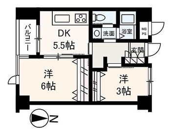 立川金町マンション 南向きバルコニーで陽当り良好！設備・収納も充実！ゆとりある暮らしが実現する2DKリフォーム物件。