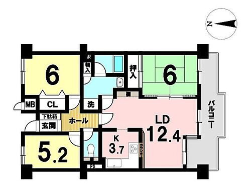 レインボー七宝 10階 3LDK 物件詳細