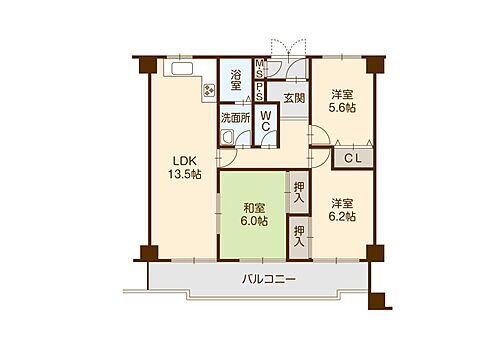 和歌山県和歌山市新中島 2階 3LDK 物件詳細