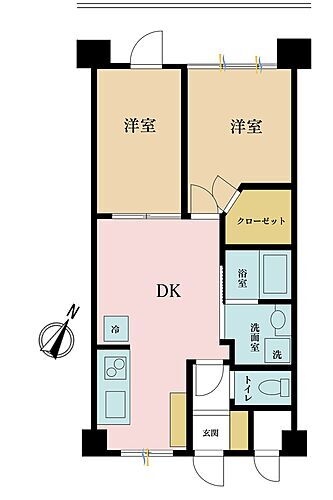 セザール五反田 10階 2DK 物件詳細