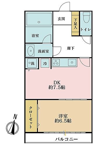 信濃町マンション 6階 1DK 物件詳細