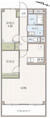 パレス東灘 7階 2LDK 物件詳細