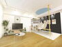コスモ武蔵中原ヴェルパティオ 【LDK】約16.4帖　※ 室内写真にCG合成で家具を配置した画像です。家具付きでの販売ではありません。