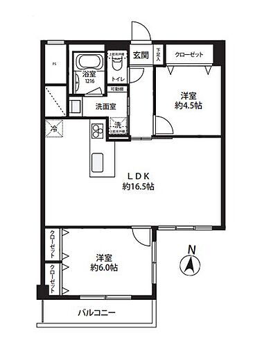 ユニハイム八王子 3階 2LDK 物件詳細