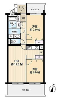 ワコーレ柿生 ２ＬＤＫのお部屋です