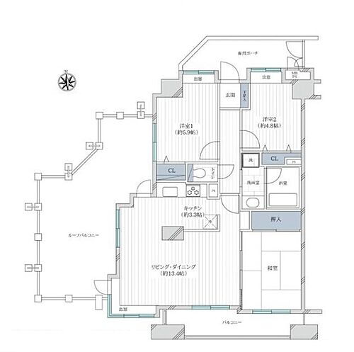 ライオンズマンション府中宮町　当社のグループ会社保有住戸 4階 3LDK 物件詳細