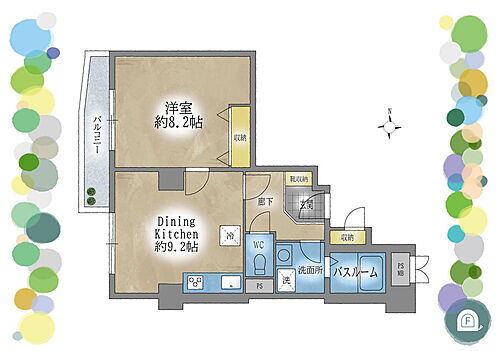 ライオンズマンション緑地公園第１０ 4階 1DK 物件詳細