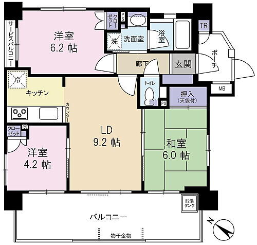 ナイスサンソレイユ横濱鶴ヶ峰 ご家族でも暮らせる間取りの３ＬＤＫです♪　専有面積：６１．１０平米