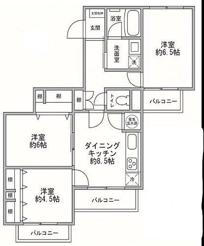 ライオンズマンション瀬谷　瀬谷駅　歩１３分 3階 3DK 物件詳細