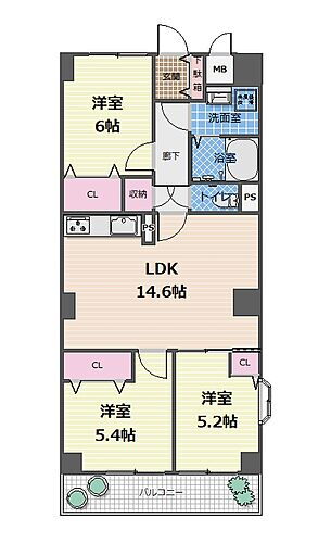 ジャルダン塩釜 3階 3LDK 物件詳細