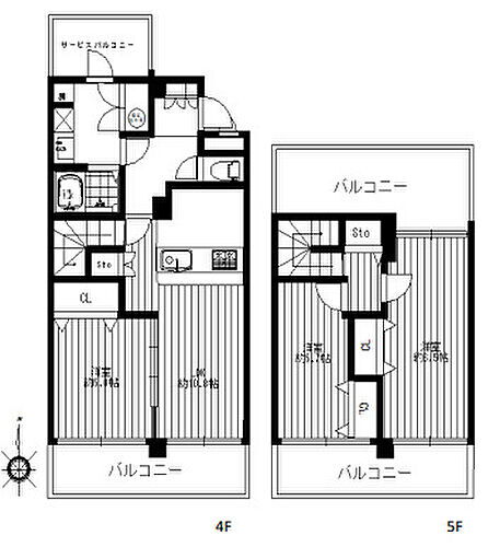 マイハウスマンション 専有面積79.78平米、バルコニー面積31.43平米〜メゾネットタイプの3LDK