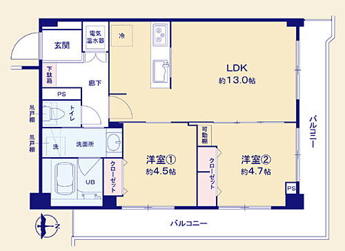 マンション東陽 8階 2LDK 物件詳細