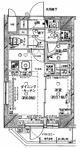 ステージグランデ早稲田 4階 1DK 物件詳細